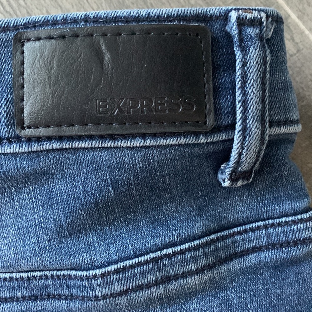 Express denim Perfect ankle legging high rise size 4 - Picture 8 of 10